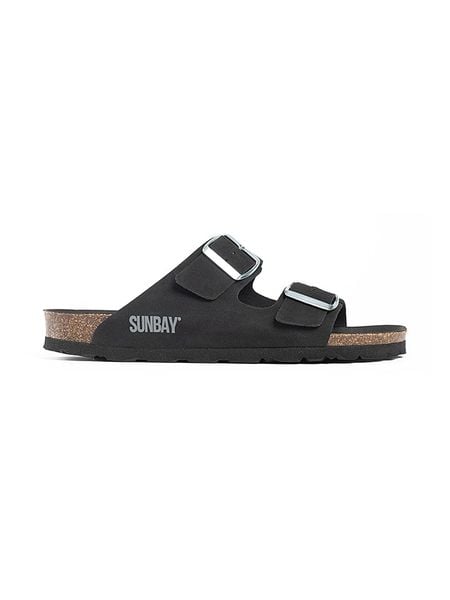 Sunbay Klapki "Trefle" w kolorze czarnym rozmiar: 38. Czarne klapki damskie Sunbay, bez wzorów, bez obcasa. Za 159.95 zł.