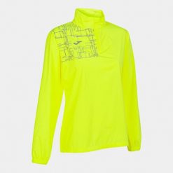 Bluza do biegania damska Joma Elite VIII. Żółte kurtki do biegania damskie Joma, m, z aplikacjami, z materiału, bez kaptura. Za 101.83 zł.