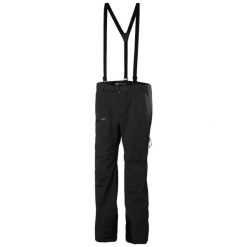 Spodnie narciarskie Helly Hansen Verglas BC. Czarne spodnie materiałowe męskie Helly Hansen, bez wzorów, z elastanu. Za 1,262.00 zł.