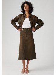 Levi's Spódnica w kolorze brązowym rozmiar: W31. Brązowe spódniczki damskie Levi's, s, z aplikacjami, ze skóry, klasyczne, maxi, proste. Za 195.77 zł.