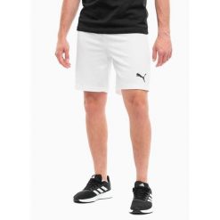Spodenki Puma teamRISE białe. Białe szorty męskie Puma, bez kołnierzyka. Za 55.09 zł.