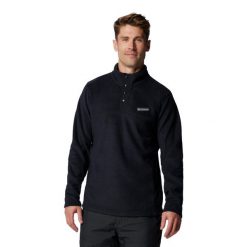 Bluza polarowa męska Columbia Steens Mountain Half Snap II. Czarne bluzy bez kaptura męskie Columbia, m, z polaru. Za 149.99 zł.