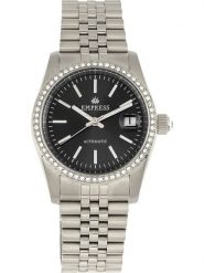 Empress Zegarek automatyczny "Constance" w kolorze srebrno-czarnym rozmiar: onesize. Szare, analogowe zegarki damskie Empress, ze stali. Za 587.99 zł.