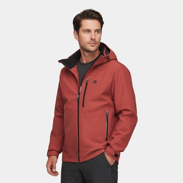 Kurtka męska hardshell membrana wodoodporności Alpinus Gedu. Brązowe kurtki męskie Alpinus, m, bez wzorów, z hardshellu, sportowe, bez kaptura. W wyprzedaży za 359.00 zł.