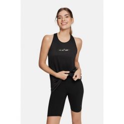 Bluzka fitness damska heat Cardiobunny na ramiączka. Czarne bluzki damskie Cardio Bunny, bez wzorów, bez ramiączek. Za 39.99 zł.
