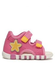 Geox Sandały B Sandal Iupidoo Gir B4517A 0GNBC C8F2V Różowy. Czerwone sandały dziewczęce Geox, ze skóry, bez zapięcia. Za 239.99 zł.