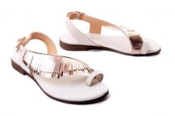 IGI&CO 16795 33 burro, sandały/japonki damskie. Czerwone sandały damskie IGI&CO, bez wzorów, ze skóry, bez obcasa. Za 149.95 zł.