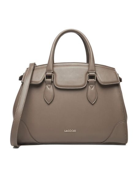 Lasocki Torebka C-LSK-M-006-08 Szary. Szare torebki klasyczne damskie Lasocki, bez wzorów, z materiału, bez dodatków. Za 199.99 zł.