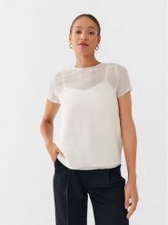 Marella Bluzka Nid 2331160833 Biały Regular Fit. Białe bluzki damskie Marella, bez wzorów, z syntetyku, bez ramiączek. Za 939.99 zł.