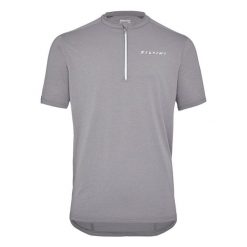 Koszulka z zamkiem błyskamicznym 1/4 Silvini Naturno. Szare t-shirty sportowe męskie Silvini, m, z materiału, bez ramiączek, do biegania. Za 221.00 zł.