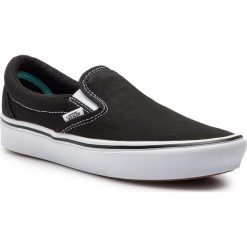 Tenisówki VANS - ComfyCush Slip-On VN0A3WMDVNE1 (Classic) Black/True Whit. Czarne trampki i tenisówki męskie Vans, bez wzorów, z gumy, bez zapięcia. W wyprzedaży za 269.00 zł.