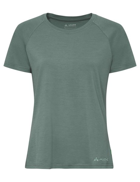 Funktionsshirt W Essential Wool T-Shirt. Czerwone t-shirty damskie Vaude, bez wzorów, bez kołnierzyka. Za 319.00 zł.