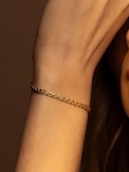 OR ÉCLAT Złota bransoletka "Maille Golya" rozmiar: onesize. Żółte bransoletki damskie Or Éclat, złote. Za 1,652.99 zł.