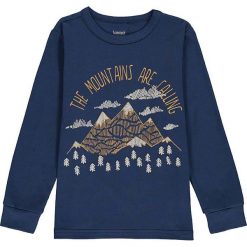 Koszulka w kolorze granatowym. Niebieskie t-shirty chłopięce Lamino, bez wzorów, z materiału, bez ramiączek. W wyprzedaży za 35.95 zł.