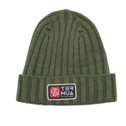 Czapka TERNUA AILIK szara, typu fisherman, z polarową podszyciem. Brązowe czapki męskie TERNUA, na zimę, z aplikacjami, z materiału. Za 147.75 zł.
