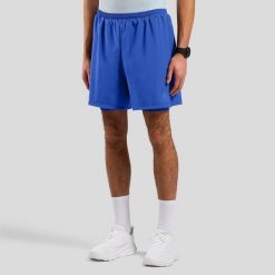 Spodenki męskie ODLO 2-in-1 short ESSENTIAL 6 INCH. Niebieskie szorty męskie Odlo, na zimę, bez wzorów, z poliesteru. Za 249.99 zł.