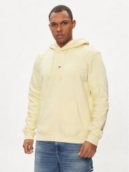 Tommy Jeans Bluza Linear Logo DM0DM17985 Żółty Regular Fit. Żółte bluzy bez kaptura męskie Tommy Jeans, m, z bawełny. Za 239.99 zł.