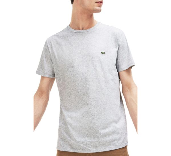 Lacoste Casual T-shirt Men 2xl. Szare t-shirty damskie Lacoste, xl, bez wzorów, z bawełny, bez kołnierzyka. Za 405.99 zł.