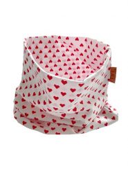 LiVi Szal-koło w kolorze kremowo-czerwonym - 50 x 24 cm rozmiar: onesize. Czerwone szaliki dziecięce LiVi, z bawełny, bez ramiączek. Za 61.75 zł.