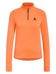 Odlo Bluza polarowa "Berra" w kolorze pomarańczowym rozmiar: S. Pomarańczowe bluzy bez kaptura damskie Odlo, s, z polaru. Za 184.46 zł.