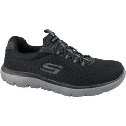 Buty Skechers Summits M 52811-BKCC czarne. Czarne buty sportowe na co dzień męskie bez zapięcia. Za 393.78 zł.