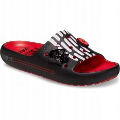 Klapki Dla Dorosłych Crocs Classic Darth Vader Slide. Czarne klapki i japonki męskie Crocs, z materiału. Za 167.99 zł.