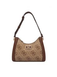 Guess Torebka Karnilla HWOS99 01180 Brązowy. Brązowe torebki klasyczne damskie Guess, z aplikacjami, ze skóry, bez dodatków. Za 589.99 zł.