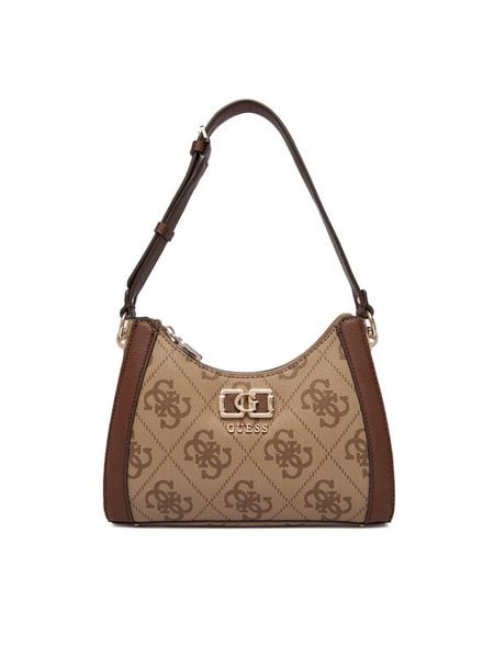 Guess Torebka Karnilla HWOS99 01180 Brązowy. Brązowe torebki klasyczne damskie Guess, z aplikacjami, ze skóry, bez dodatków. Za 410.99 zł.