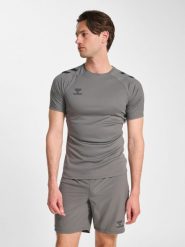 Koszulka Hummel Pro. Szare t-shirty damskie HUMMEL, l, bez wzorów, z jersey, bez kołnierzyka. Za 236.00 zł.