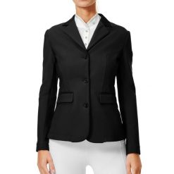 Damska kurtka konkursowa Equestrian Stockholm Classic. Czarne kurtki damskie EQUESTRIAN STOCKHOLM, s, bez wzorów, z materiału, bez kaptura. Za 1,517.20 zł.