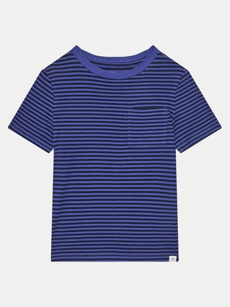 Gap T-Shirt 745882-02 Niebieski Regular Fit. Niebieskie t-shirty chłopięce GAP, bez wzorów, z bawełny, bez ramiączek. Za 39.99 zł.