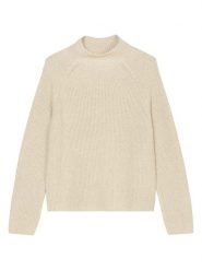 Marc O´Polo Sweter w kolorze beżowym rozmiar: L. Brązowe golfy damskie l, z bawełny, bez kołnierzyka. Za 210.81 zł.