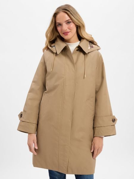 Barbour Krótki płaszcz - Sadie Kobiety beżowy, 44. Brązowe płaszcze damskie Barbour, bez wzorów, eleganckie. Za 949.95 zł.