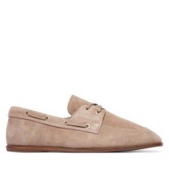 Półbuty Calvin Klein. Szare półbuty damskie CALVIN KLEIN, bez wzorów, bez obcasa, na płaskiej podeszwie. Za 569.99 zł.