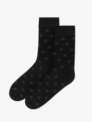 Skarpetki za kostkę męskie SKARPETY. Czarne skarpetki męskie Ryłko, bez wzorów, z bawełny. Za 24.99 zł.