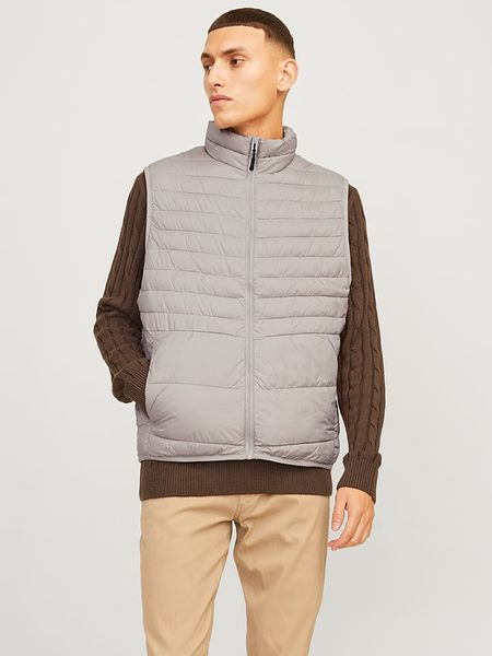 Jack & Jones Kamizelka pikowana "Estate" w kolorze szarym rozmiar: XL. Szare kamizelki męskie Jack & Jones, xl. Za 130.99 zł.