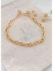 Atelier MIU Pozłacana bransoletka - dł. 16 cm rozmiar: onesize. Żółte bransoletki damskie atelier MIU, pozłacane. Za 30.99 zł.