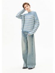 Armedangels Sweter ''Merinaa'' w kolorze błękitnym rozmiar: L. Niebieskie swetry klasyczne damskie ARMEDANGELS, l, z bawełny, bez kołnierzyka. Za 274.95 zł.