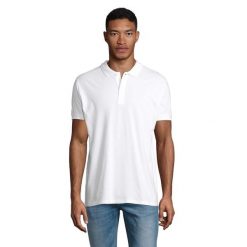 Męska Koszulka Polo Planet. Białe koszulki polo męskie SOL'S, m, bez wzorów, bez ramiączek. Za 65.99 zł.
