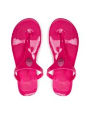 Kurt Geiger Japonki 9796352979 Różowy. Czerwone klapki damskie Kurt Geiger, bez wzorów, z tworzywa sztucznego, bez obcasa. Za 239.99 zł.