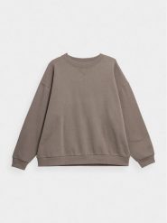 Outhorn Bluza OTHAW23TSWSF0733 Brązowy Regular Fit. Brązowe bluzy bez kaptura damskie Outhorn, s, bez wzorów, z bawełny, bez ramiączek, bez kaptura. Za 89.99 zł.