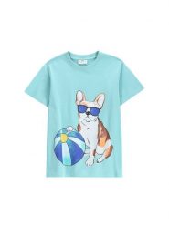 Coccodrillo T-Shirt WC5143212VBC Błękitny Regular Fit. Niebieskie t-shirty chłopięce COCCODRILLO, bez wzorów, z bawełny, bez ramiączek. Za 29.99 zł.