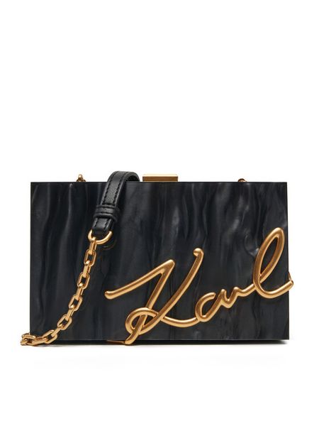 KARL LAGERFELD Torebka A1W30124 Czarny. Czarne torebki klasyczne damskie Karl Lagerfeld, bez wzorów, z syntetyku, bez dodatków. Za 689.99 zł.