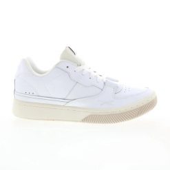 Męskie buty sportowe klasyczna biała skóra DUAL COURT SNEAKERS. Białe buty sportowe na co dzień męskie Reebok, ze skóry, bez zapięcia. Za 450.00 zł.