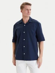 Tommy Hilfiger Koszula MW0MW42645 Granatowy Regular Fit. Niebieskie koszule męskie Tommy Hilfiger, m, bez wzorów, z syntetyku, bez kołnierzyka, bez ramiączek. Za 449.99 zł.