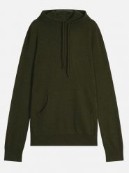 AUTHENTIC CASHMERE Kaszmirowy sweter "Casper" w kolorze ciemnozielonym rozmiar: XL. Zielone swetry męskie AUTHENTIC CASHMERE, xl, bez wzorów, z kaszmiru, bez kołnierzyka. Za 435.11 zł.