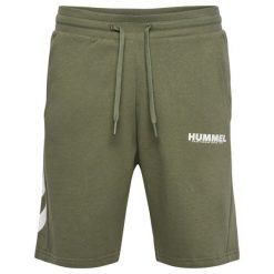 Szorty Hummel Legacy. Białe szorty sportowe męskie HUMMEL, z bawełny, na fitness i siłownię. Za 121.50 zł.