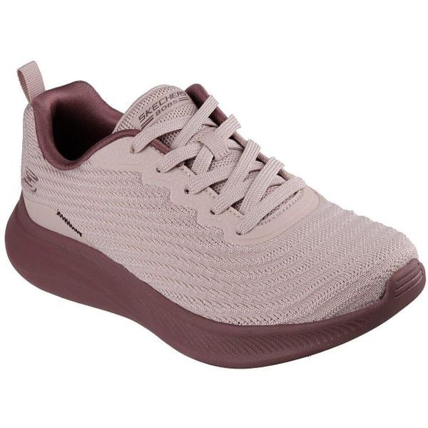 Buty sportowe damskie Skechers Bobs Moda Flex mellow Dawn. Fioletowe buty sportowe na co dzień damskie Skechers, bez wzorów, z materiału. Za 390.00 zł.