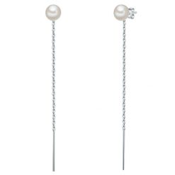 Valero Pearls Kolczyki wiszące z perłą srebro wysokiej próby Perła hodowlana słodkowodna żółte złoto 1 ct Damski. Żółte kolczyki damskie Valero Pearls, z perłą, srebrne. Za 199.99 zł.