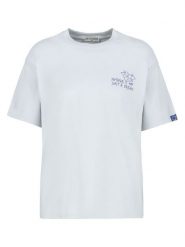 Eight2Nine Koszulka w kolorze błękitnym rozmiar: S. Niebieskie bluzki damskie Eight2Nine, s, bez wzorów, z bawełny, bez kołnierzyka, bez ramiączek. Za 43.99 zł.